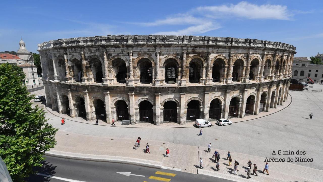 Duplex Montcalm Centre Ville 500M Des Arenes De Nîmes Exterior foto